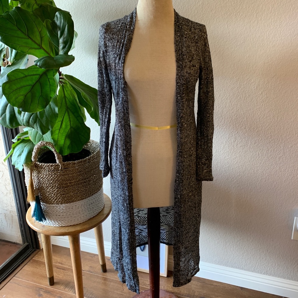 Women’s Grey Duster/Long Cardigan - Size S